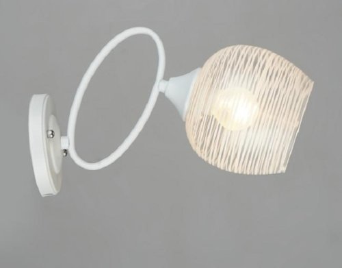 Бра однорожковая Мелодия Света Е27 Белая картинка 